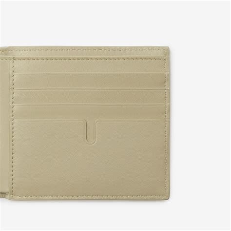 burberry cream burgundy knight insignia bifold wallet|B Cut Bifold Wallet in Hunter .